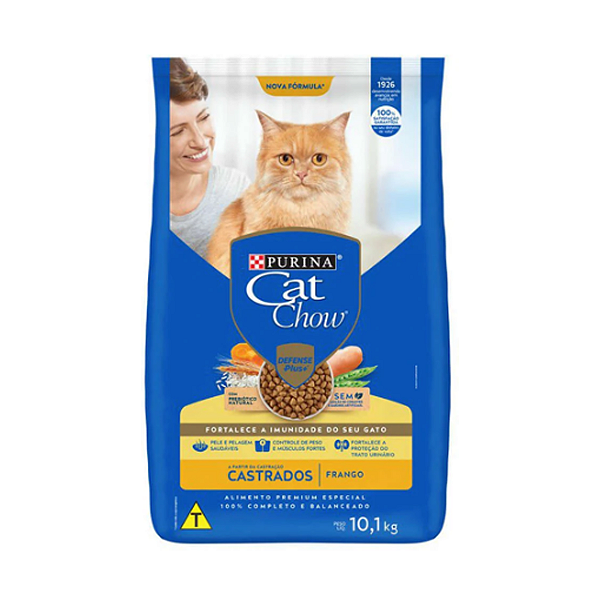 Ração Nestlé Purina Cat Chow Gatos Castrados Frango