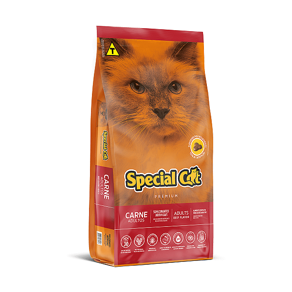 Ração Special Cat Carne Gatos Adultos
