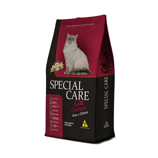 Ração Special Care Cat Atum e Salmão Gatos Castrados 10,1kg