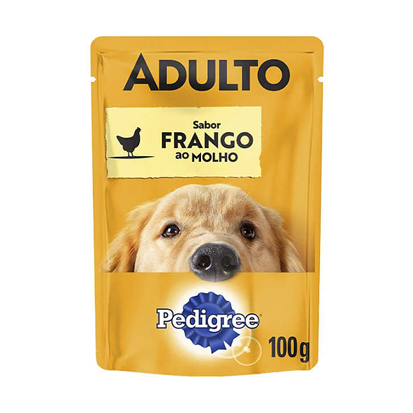 Ração Úmida Pedigree Sachê Frango ao Molho Cães Adultos 100g