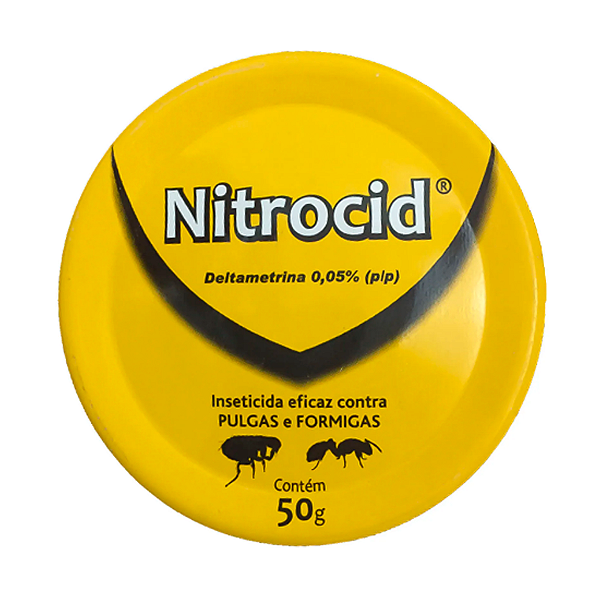 Inseticida Nitrosin Nitrocid Antipulgas e Formigas 50g