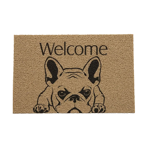 Tapete Kapazi Vinil Pet Dog Welcome Bulldog