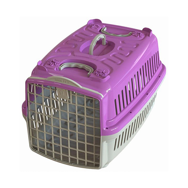 Caixa de Transporte Pata Forte Rosa para Cães e Gatos