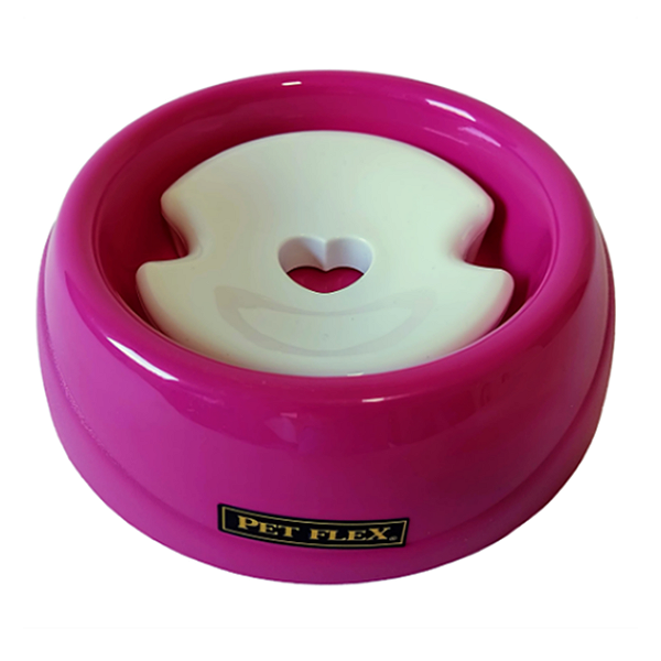 Bebedouro Pet Flex para Cães de Pelo Longo Rosa