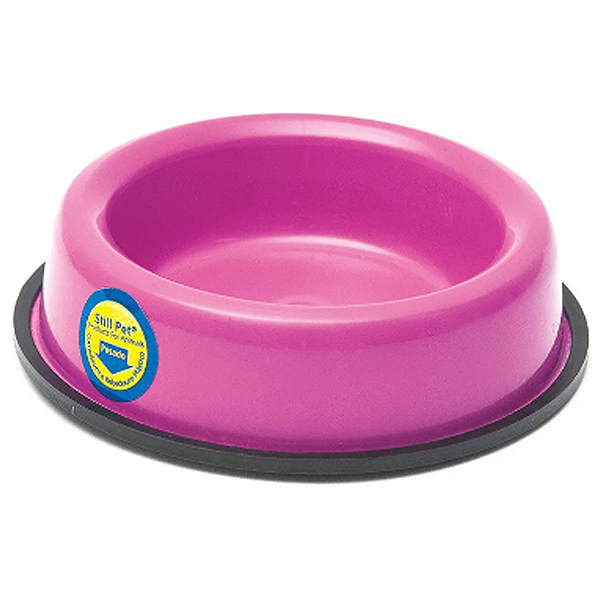 Comedouro Still Pet Pesado Rosa para Cães e Gatos