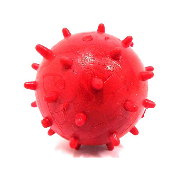Brinquedo Pet Bola de Borracha Cravinho Maciça 55mm para Cães - Cores Sortidas