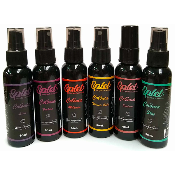 Colônias Splet para Pets Fragrâncias 60mL