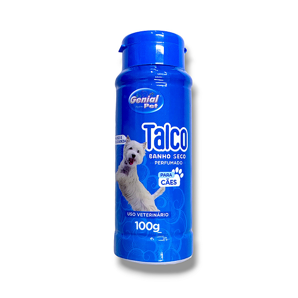 Talco Banho Seco Genial Pet para Cães 100g