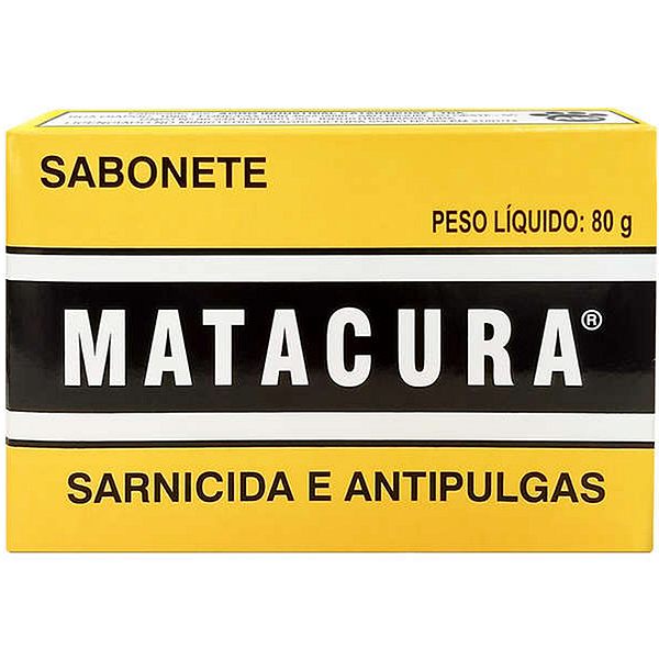 Sabonete Matacura Sarnicida e Antipulgas para Cães 80g