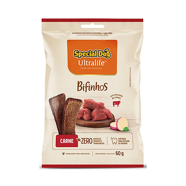 Bifinho Special Dog Ultralife Cães Carne Bifinho 60g