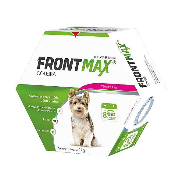 Coleira Antipulgas e Carrapatos FrontMax 38cm para Cães até 4Kg