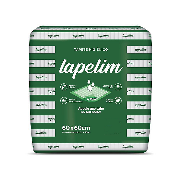 Tapete Higiênico Tapetim 60x60 Tamanho:Pacote C/ 30 Unidades