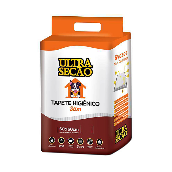Tapete Higiênico Ultra Secão Branco 60x60