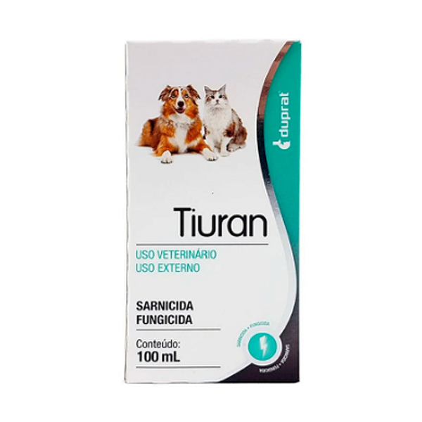 Solução Sarnicida Duprat Tiuran para Cães e Gatos 100mL