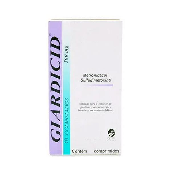 Antibiótico Giardicid 500mg - 10 Comprimidos