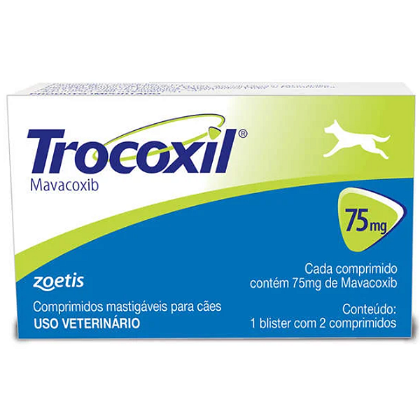 Anti-inflamatório Zoetis Trocoxil 75mg - 2 Comprimidos