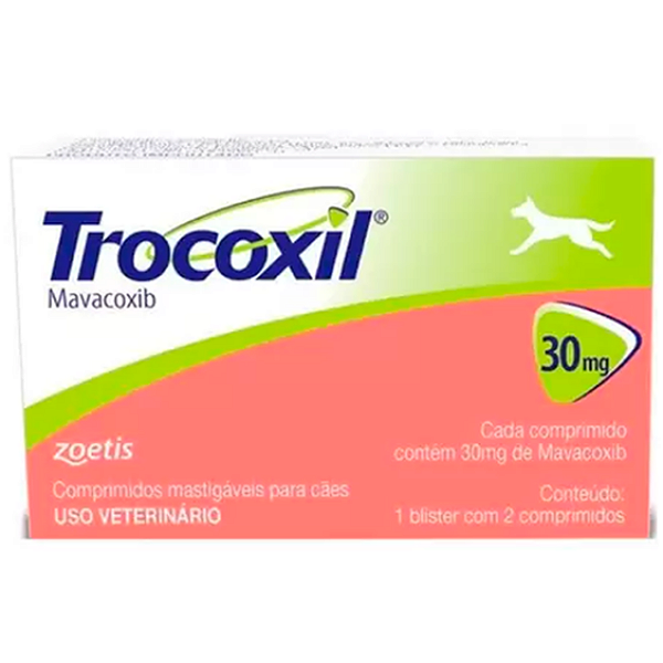 Anti-inflamatório Zoetis Trocoxil 30mg - 2 Comprimidos