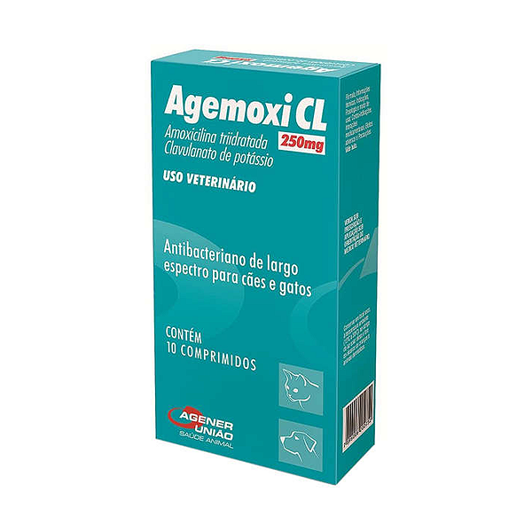 Antibiótico Agener União Agemoxi CL 250mg - 10 Comprimidos