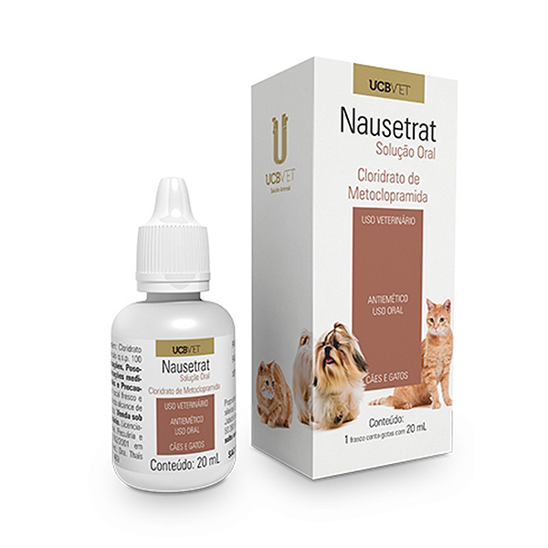 Antiemético Nausertrat UCBVET Solução Oral 20mL