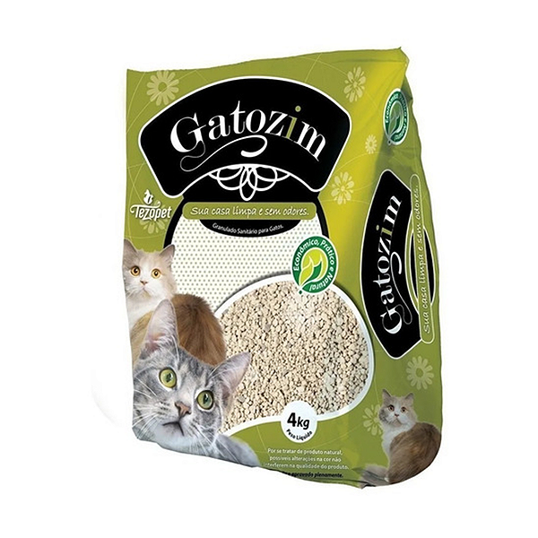 Areia Granulado Sanitário Gatozin 4kg