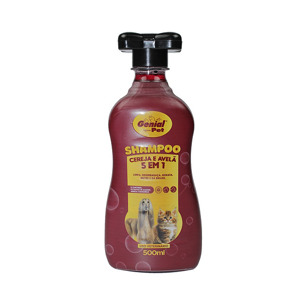 Shampoo Genial Pet Cereja e Avelã 5 em 1 500ml