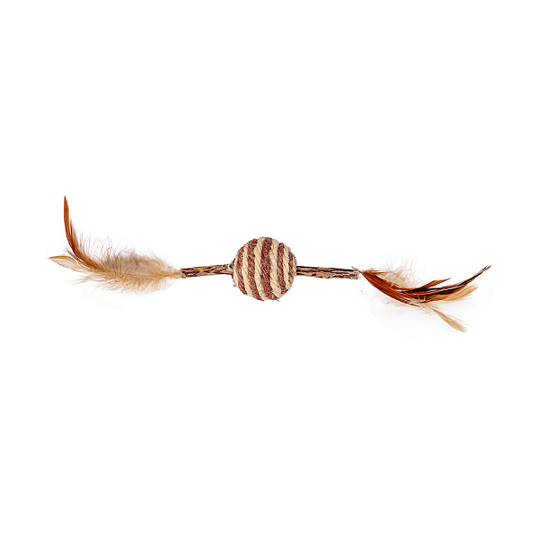 Brinquedo Bastão Matatabi com Bola Sisal