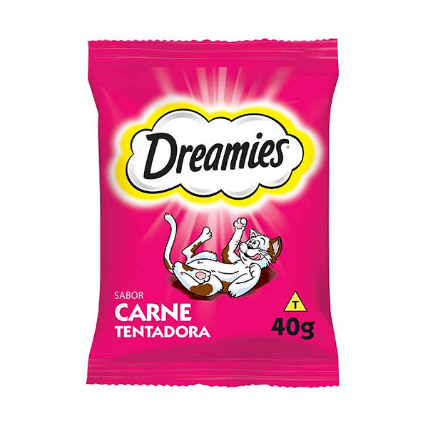 Petisco Dreamies Carne Gatos Adultos 40g
