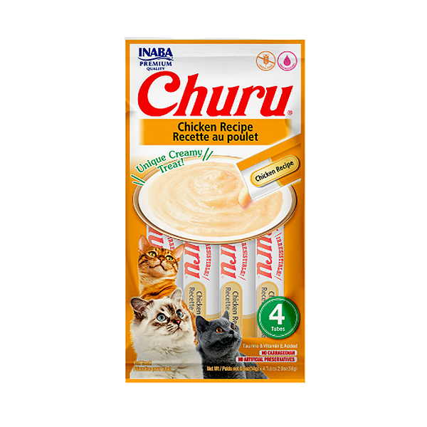 Purê Churu Galinha para Gatos