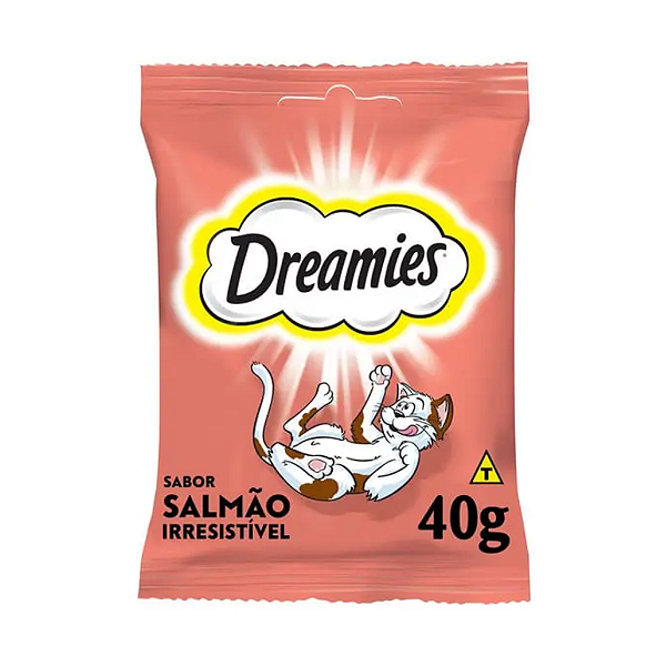 Petisco Dreamies Salmão Gatos Adultos 40g