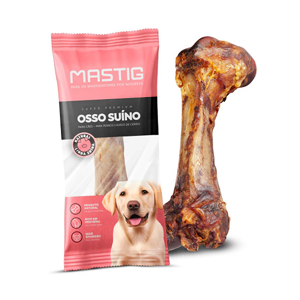 Petisco Osso Suíno Natural Mastig - 1 Unidade