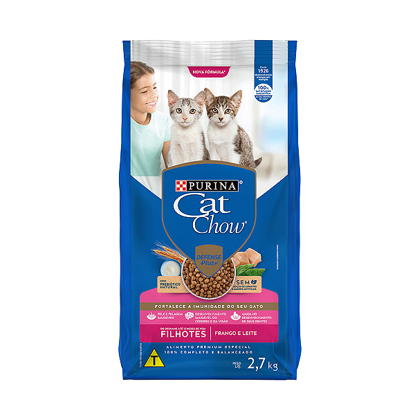 Ração Cat Chow para Gatos Filhotes Sabor Frango 2,7kg