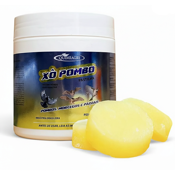 Repelente Afasta Pombos Xô Pombo Pastilha 200g