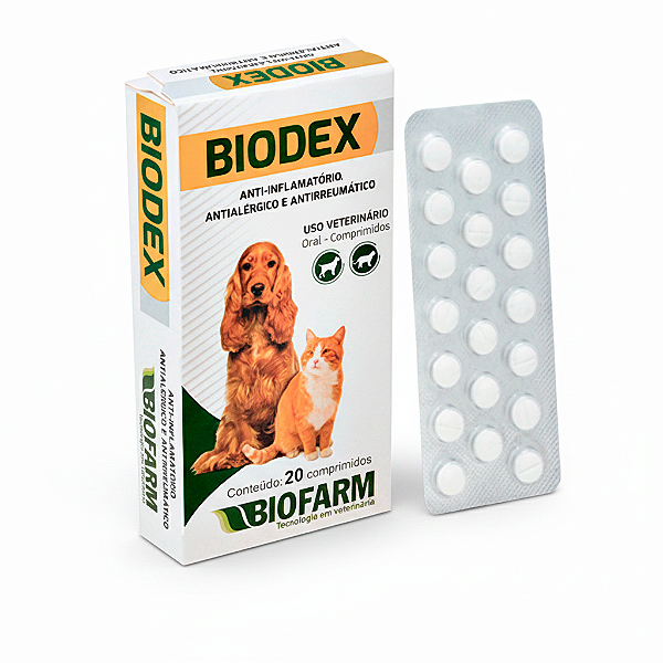 Anti-Inflamatório Antialérgico Biodex - 20 Comprimidos Hospi