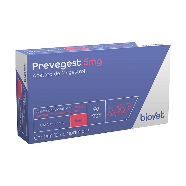 Prevegest 5mg - 12 Comprimidos