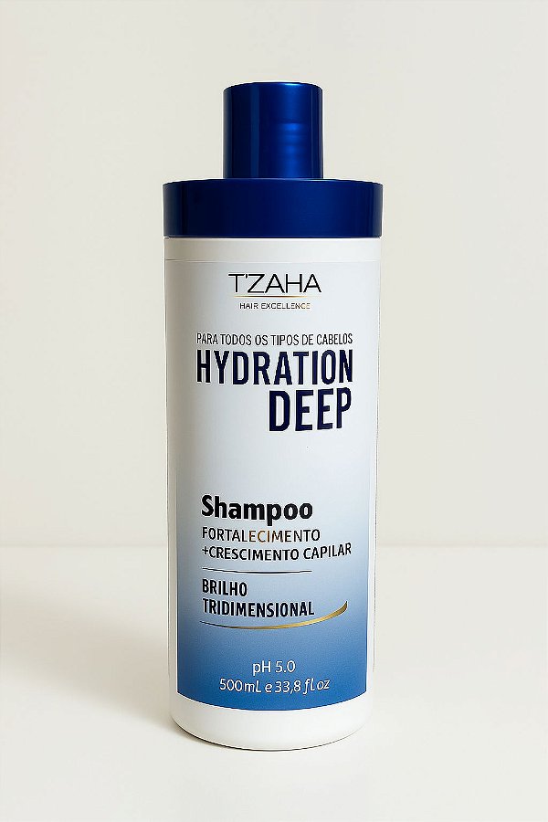 Tzaha Shampoo Deep Uso Diário Limpeza e Hidrata Os Cabelos