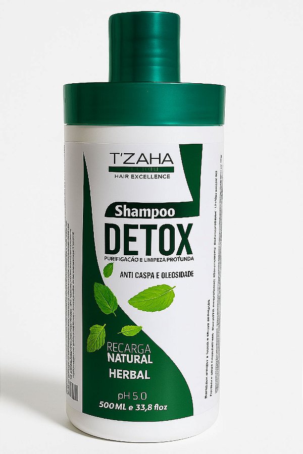 Shampoo Detox Tzaha 500ml – Cabelos Livres de Oleosidade e Caspa!