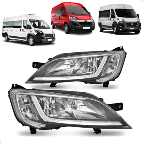 Farol Ducato 23/25 e Jumper/Boxer 18/25 com LED Lado Esquerdo