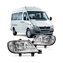 Farol Manual Sprinter 03/11 com Auxiliar Lado Direito