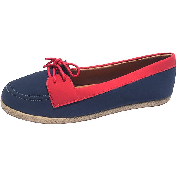 Mocassim Azul Marinho e Vermelho MegaChic