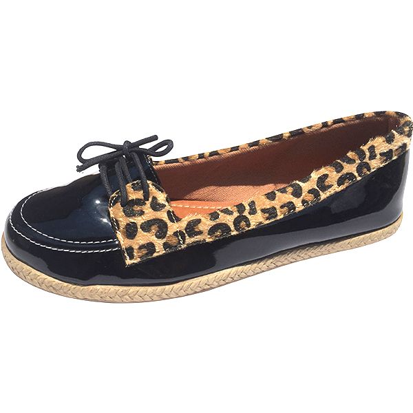 Mocassim Preto e Onça MegaChic