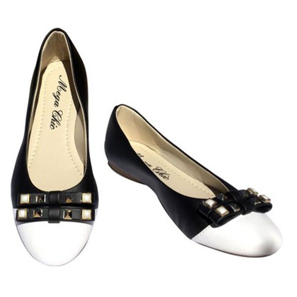 Sapatilha Preto com Branco MegaChic