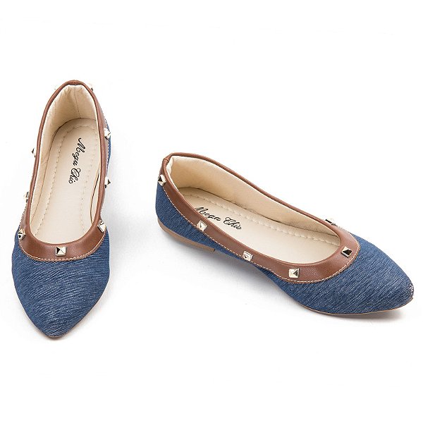 Sapatilha Jeans com Spike MegaChic