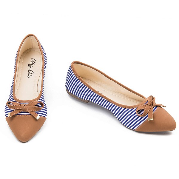 Sapatilha Linhaça Listrada MegaChic