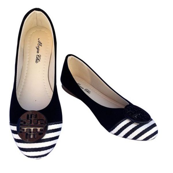 Sapatilha Preta nobuck com Listras MegaChic