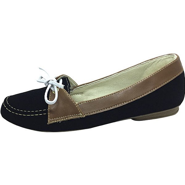 Mocassim Preto e Marrom MegaChic