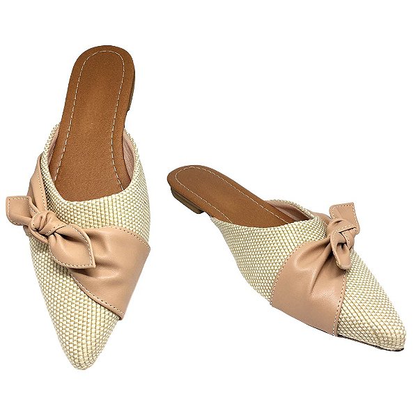 Mule Bege e Rose MegaChic