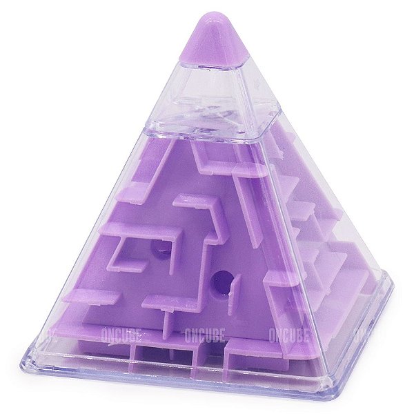 Maze Pyraminx Roxo - Labirinto 3D