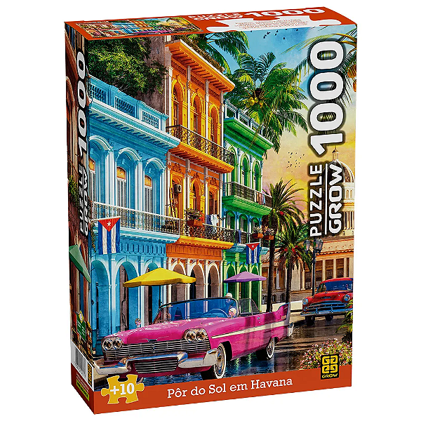 Quebra-Cabeça Pôr do Sol em Havana 1000 Peças