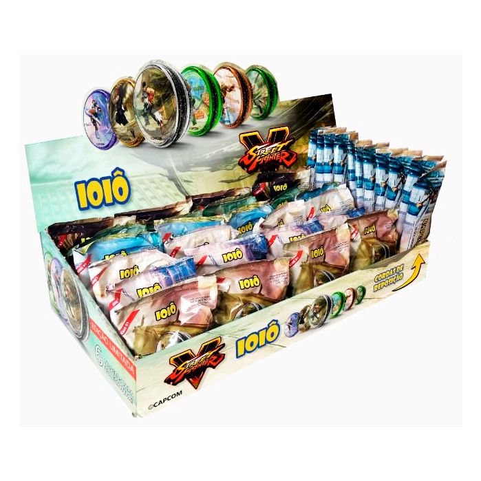 Ioiô Capcom Flowpack - Caixa com 24 ioiôs + 12 pacotes de cordas
