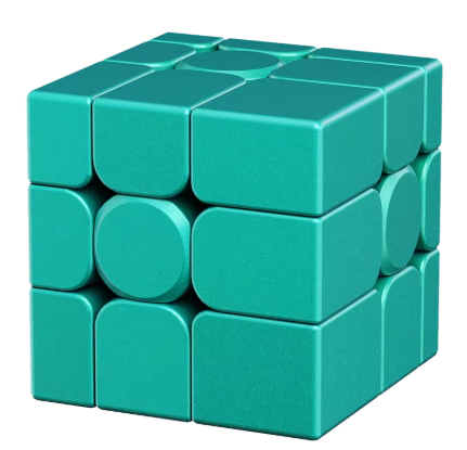 Cubo Mágico Mirror Blocks Moyu V2 Verde Magnético